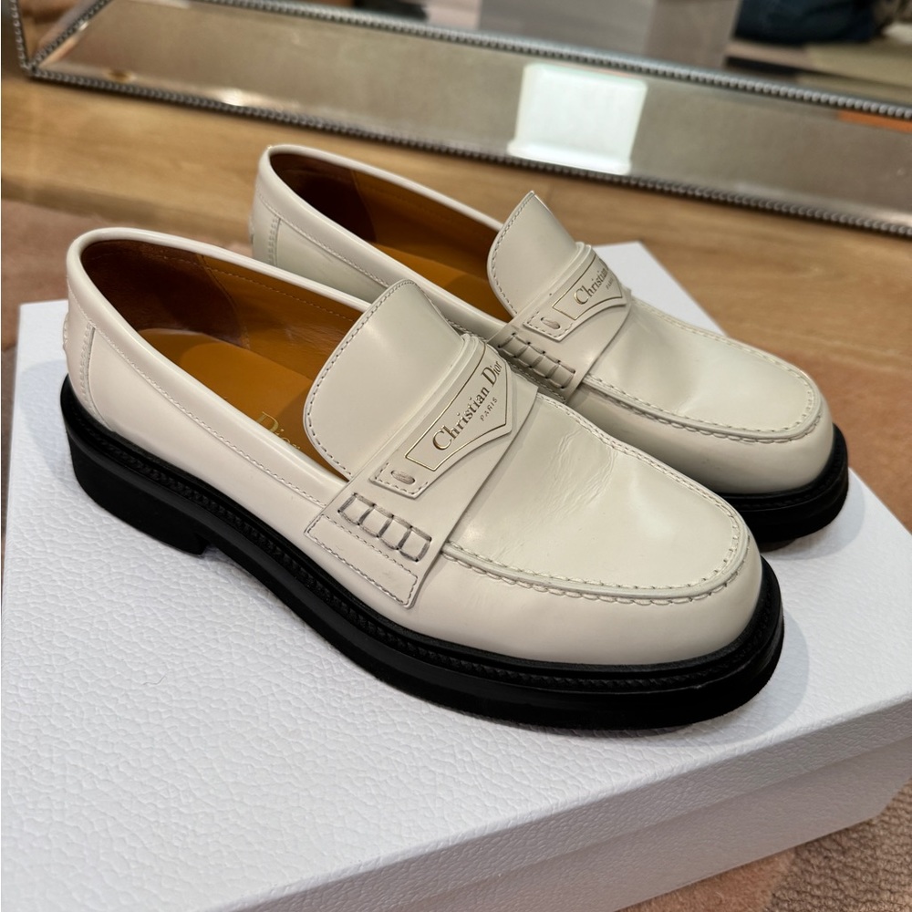 Women’s DIOR “boy” loafer size 37.5 - ivory